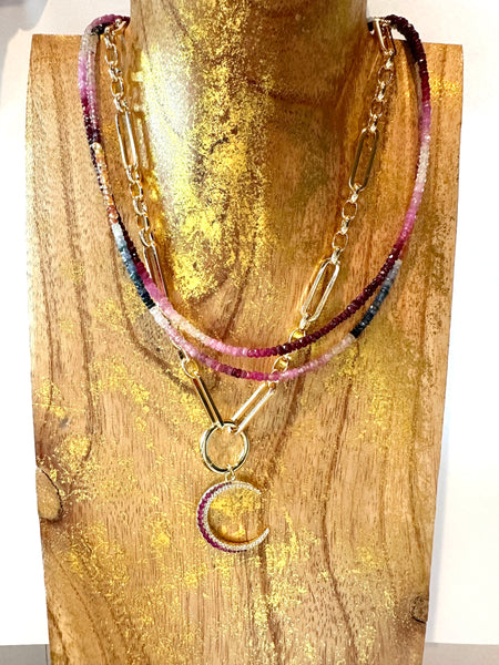 Rainbow Sapphire Necklace