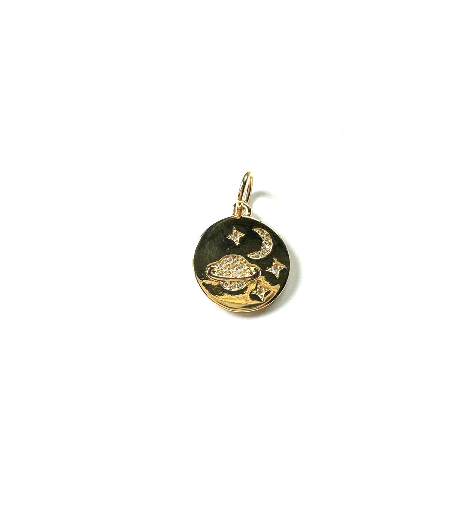 Outer Space Coin Charm