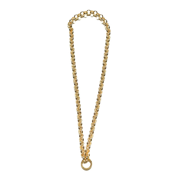 Rolo Chain with Textured Clasp