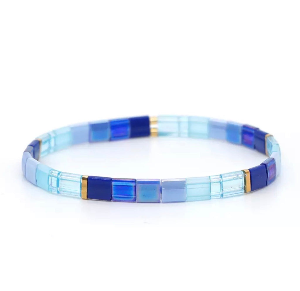 Blue Ombré Tile Bracelet