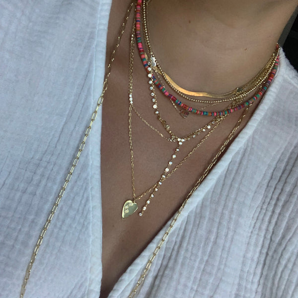 Heishi Multicolor Layering Necklace