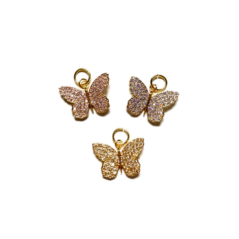 Pave Butterfly Charm