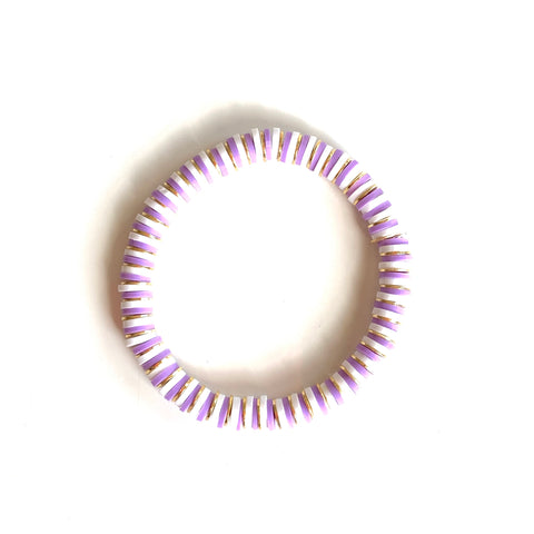 Purple and White Stretchy