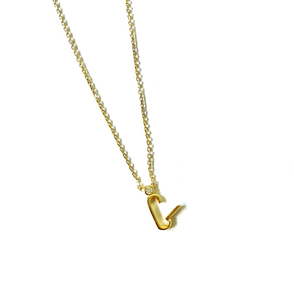 Dainty Clip Charm Necklace