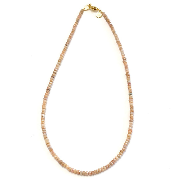 Peach Moonstone Layering Necklace