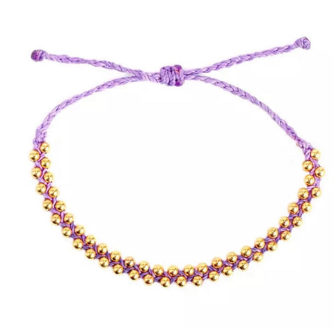 Goldie Friendship bracelet in Lavender
