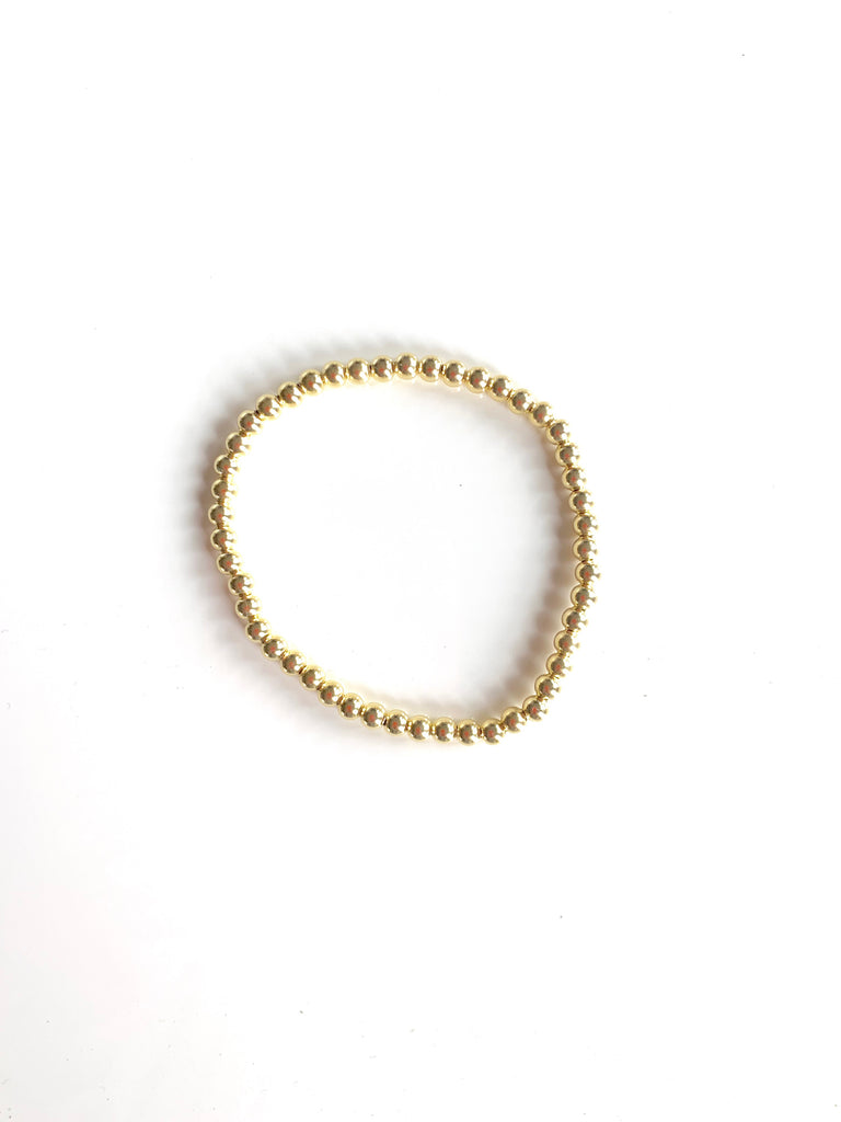 4mm Golden Ball Bracelet